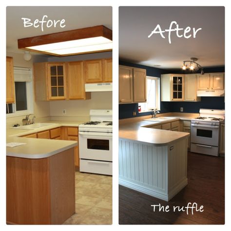 Kitchen Cabinets On A Budget, Mobile Home Kitchen, Budget Furniture, Cocina Diy, Budget Kitchen Remodel, Kitchen Diy Makeover, Kitchen Cabinets Makeover, After Pictures, Kitchen Remodeling Projects