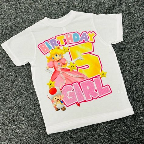 Peaches 5th birthday girl t-shirt 5th Birthday Girl, 5th Birthday Girls, Birthday Girl T Shirt, Girl T Shirt, 5th Birthday, Birthday Girl, Peaches, Unisex Shirt, Girls Tshirts