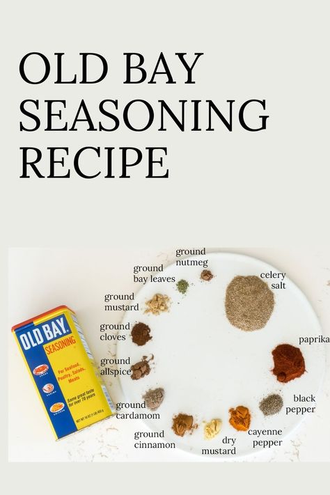 Diy Old Bay Seasoning, How To Make Old Bay Seasoning, Homemade Old Bay Seasoning, Diy Old Bay Seasoning Recipe, Diy Seasoning Mixes, Homemade Old Bay Seasoning Recipe, Old Bay Seasoning Recipe, Diy Spice Mix, Homemade Spice Mix