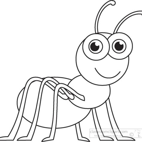 Ant Line Drawing | Free download on ClipArtMag Ant Clipart Black And White, Ant Image, Ant Clipart, Ant Drawing, Ant Crafts, Presidential Portraits, Outline Pictures, Ant Insect, Black And White Outline