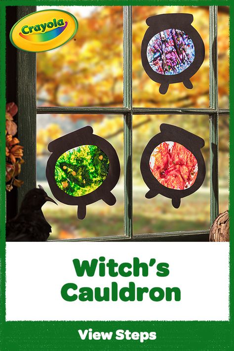 Put a spooky spin on crayon melting art! Make a Witch’s Cauldron as part of your bewitching DIY Halloween decorations. Crayon Melting Art, Cauldron Craft, Melting Art, Crayon Melting, Craft For Halloween, Witch's Cauldron, Witchs Cauldron, Fun Fall Crafts, Rainy Day Crafts