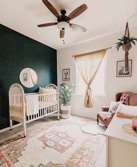 Rugs Target, Cactus Nursery, Gender Neutral Baby Nursery, Bohemian Nursery, Fun Nursery, Baby Nursery Neutral, Green Nursery, Dream Nurseries, White Nursery