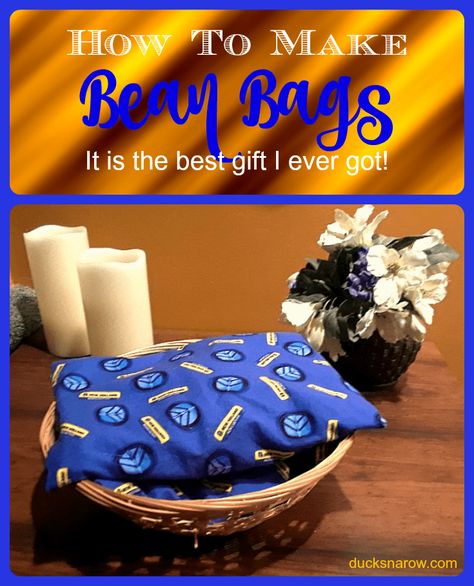 Sewing Gifts To Make, Bean Bag Heating Pad, How To Make A Bean Bag, How To Make Beans, Baby Doll Diaper Bag, Diy Hand Warmers, Diy Bean Bag, Cold Bag, Achy Joints