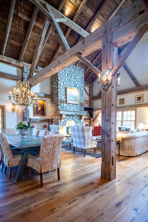 Portsmouth Barn House - Barn Home Conversion - Heritage Restorations Old Barn Restoration, Barn House Conversion, Barn Restoration, Beams Living Room, Timber Frame Building, Barn Living, Timber Frames, Barn Interior, Barn Renovation