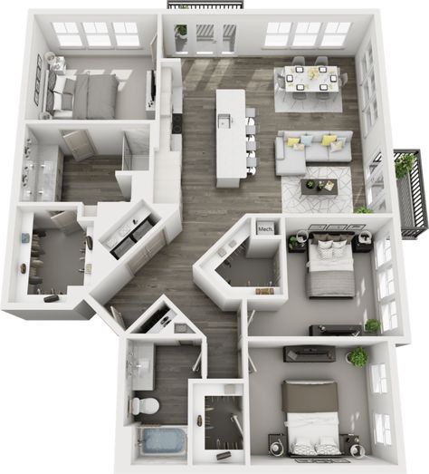 I will create 2D floor plans & 3d floor plans within 24 hoursIf you want to see your existing 2D floor plan into realistic 3D filled with furniture, fixture and lit up with lights. We can help you convert 2D floor plan into realistic 3D floor plan.Additional Services:3D Floor Plan RenderingInterior DesigningExterior Design2D Floor Plans with furnitureExhibition boothsProduct Rendering. Apartment Plans Layout 2 Bedroom, 3 Bedrooms Apartment Plan, 1 Story Apartment Floor Plan, 4 Bedroom Apartment Layout, Apartment 3 Bedroom Plan, 3 Bedroom Layout Bloxburg, 3bedroom Apartment Floor Plan, Apartment Layout 4bedroom, Luxurious Apartment Floor Plan