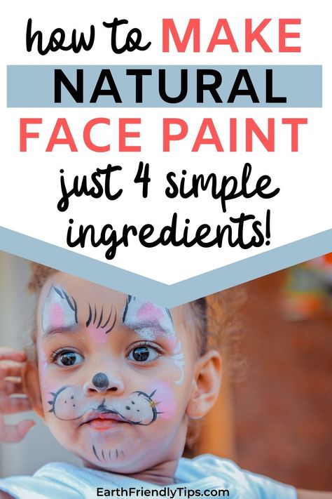 Home Made Face Paint, How To Make Homemade Face Paint, Homemade Face Paint Recipe, Diy Facepainting Recipe, Best Face Paint Products, Face Paint Alternative, How To Make White Face Paint, How To Make Face Paint, Diy Face Painting For Kids