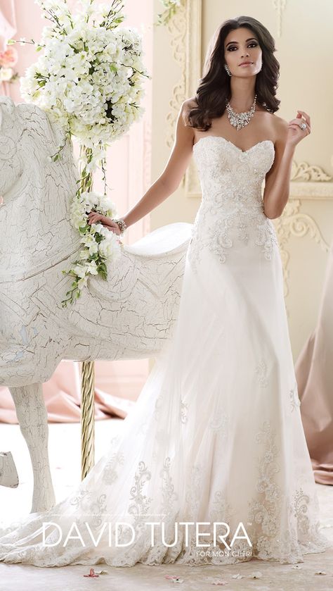 David Tutera Fall 2015 Bridal Collection Mon Cheri Bridal, David Tutera, 2015 Wedding Dresses, A Wedding Dress, Mon Cheri, Glamorous Wedding, Dreamy Dress, Best Wedding Dresses, Wedding Plans