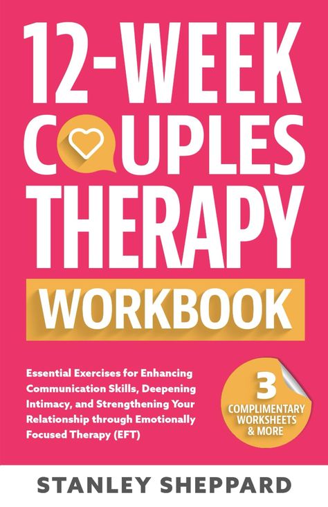 12-Week Couples Therapy Workbook: Essential Exercises for Enhancing Communication Skills, Deepening Intimacy, and Strengthening Your Relationship ... Focused Therapy (EFT) (Relationship Books) Couples Therapy Workbook, Couples Therapy Activities, Couples Therapy Exercises, Couples Therapy Worksheets, Couple Therapy, Relationship Worksheets, Relationship Books, Healthy Relationship Tips, Therapy Counseling