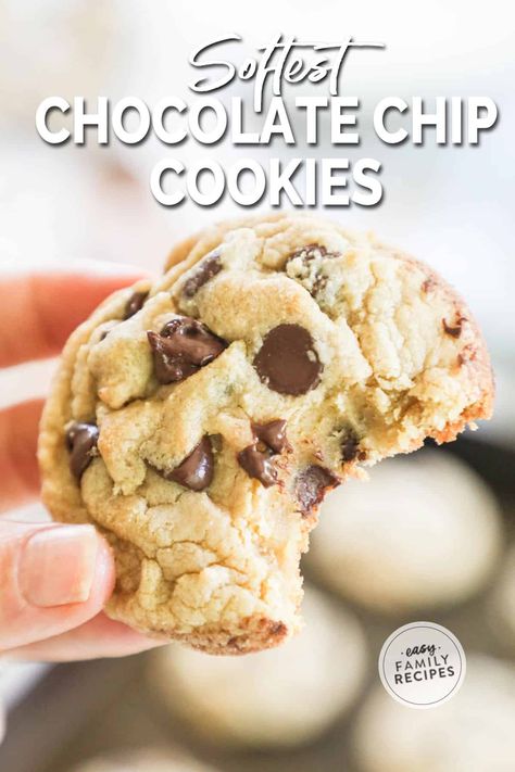 Pudding Chocolate Chip Cookie Recipe, Gluten Free Pudding Cookies, Chocolate Chip Cookies Made With Vanilla Instant Pudding, Vanilla Pudding Cookies, Family Dessert Recipes, Basic Chocolate Chip Cookies, Pudding Cookies Recipes, Chocolate Chip Pudding, Chocolate Chip Pudding Cookies