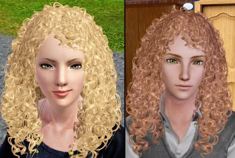 Mod The Sims - WCIF this hair? Sims 3 Black Hair, Sims 3 Cc Hair, 3 Curly Hair, Sims 3 Sims, Sims 4 Curly Hair, Sims 3 Cc, Sims 3 Mods, The Sims 3, Hairstyle Gallery