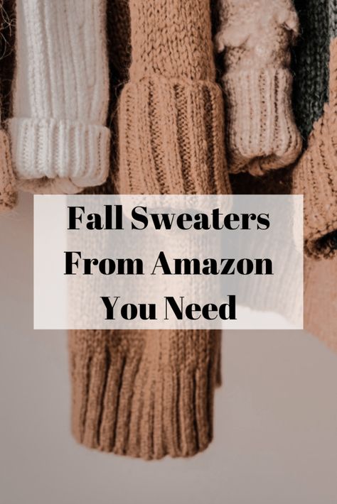 All The Fall Sweaters You Need This Season From Amazon Best Amazon Sweaters, Amazon Fall Fashion 2023, Fall Sweater Outfits, Sweaters Amazon, Amazon Sweaters, Sweaters For Fall, Cute Sweaters For Fall, Us School, Fall Ootd