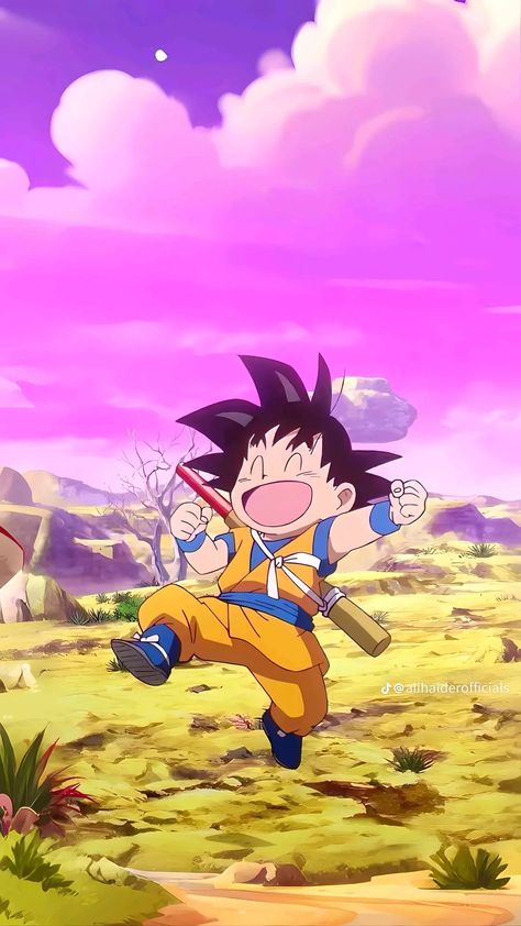 Dragon Ball Cute Wallpaper, Goku Minimalist Wallpaper, Kid Goku Wallpapers, Kakarot Wallpaper, Goku Cute Wallpaper, Son Goku Wallpapers, Dragon Ball Pictures, Goku Happy, Dragon Ball Daima