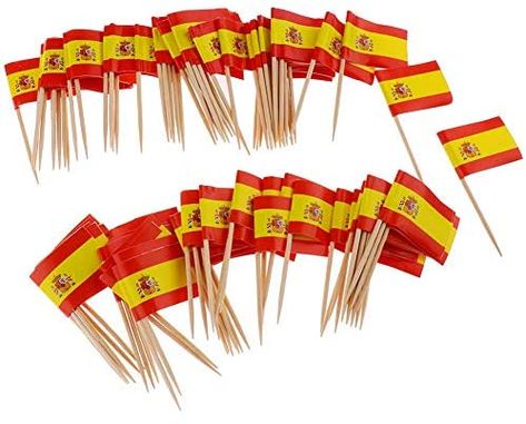 Spanish Decorating Ideas, Spanish Party Decorations, Flag Party Decorations, Spanish Cocktails, Photobooth Decor, Spanish Dinner, Spanish Party, Cocktail Food, Spanish Flag