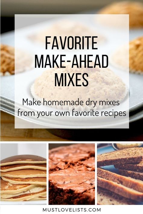 Make Ahead Mixes Pantries, Pantry Dry Mixes, Quick Bread Mix In A Jar, Dry Mixes For Pantry, Make Ahead Mixes, Diy Muffin Mix Recipes, Make Your Own Mixes, Homemade Pantry Mixes, Homemade Pantry Dry Mixes