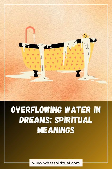 Overflowing Water in Dreams: Spiritual Meanings & Interpretations 2 Water Meaning, Inner Guidance, About Water, Dream Meanings, Dream Journal, Pure Water, Spiritual Meaning, Positive And Negative, Psychic Abilities