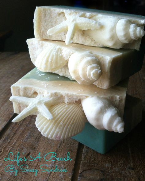 Handcrafted Artisan Life's a Beach Goat Milk Soap by Sassysundries, $6.00 Beach Soap, Savon Diy, Homemade Soap Recipes, Soap Maker, Soap Packaging, Soap Bars, Bath Soap, Handcrafted Soaps, Artisan Soap