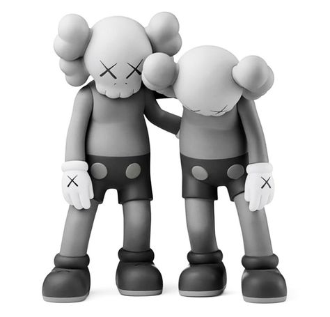 KAWS x Medicom Toy 'Along the Way' (grey) Vinyl Art Figure Set Kaws Figurine, Kaws Toys, Marcel Marceau, Kaws Painting, Vinyl Paint, Kaws Wallpaper, Vinyl Painted, Graffiti Words, Painted Vinyl