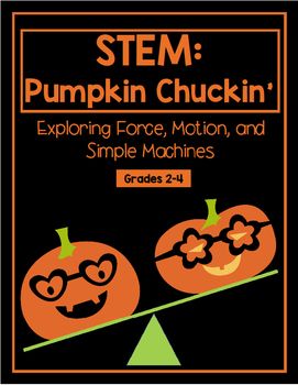 This is a STEM unit on force and motion and simple machines to use for Halloween pumpkin fun! It includes directions with helpful links to online games, songs, and research information. It also includes basic force and motion experiments, along with research organizers for each simple machine. There... Force And Motion Experiments, Motion Experiments, Food Waste Project, Teaching Thanksgiving, Halloween Stem, Classroom Goals, Steam Ideas, Simple Machine, Elementary Learning