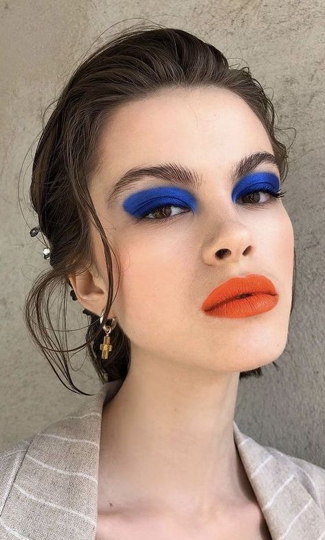 Blue Eyeshadow, Makeup Art, Cobalt Blue, Cobalt, Makeup Looks, Eye Makeup, Editorial, Mac, Makeup