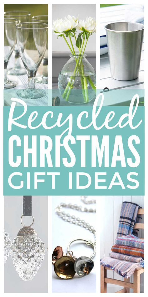 Recycled gifts - unique ideas for eco friendly recycled and upcycled gifts for men and for women that reduce and reuse waste from plastic packaging, clothes, textiles, cans, paper, fabric and more. These products makes perfect ethical living Christmas gifts/ #recycled #upcycled #ecofriendly #ethicalliving #repurpose #christmasgifts #giftsforhim #giftsforher Recycled Christmas Gifts, Recycle Gifts, Sustainable Holiday, Recycled Christmas, Recycled House, Eco Friendly Holiday, Ethical Living, Upcycled Gifts, Recycled Gifts