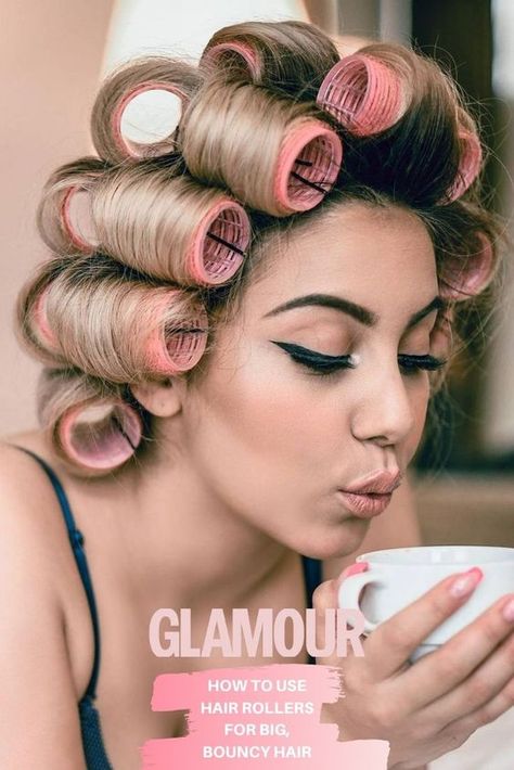 Best Hair Rollers For Long Hair, How To Set Rollers In Hair, How To Place Hair Rollers, Curling Hair With Rollers, Curl Hair With Rollers, Hair With Rollers, Rollers In Hair, Heatless Rollers, Rollers For Long Hair