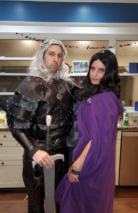 The Witcher Halloween Costume, Witcher Halloween Costume, The Witcher Costume, Yennefer Costume, Witcher Costume, Geralt And Yennefer, Halloween 2022, Costume Diy, Couples Costumes