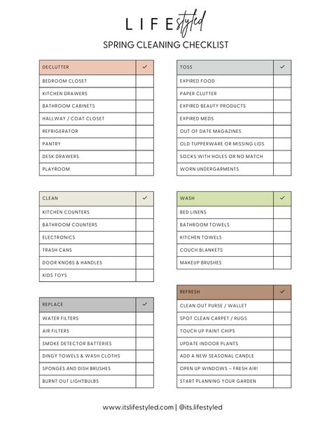 Spring Cleaning Checklist 2024 Checklist 2024, Spring Cleaning Checklist, Todo List, Cleaning Checklist, Spring Cleaning, Declutter, Self Improvement, Real Estate, Health