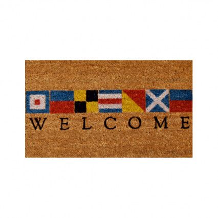 Carolina Pottery | Coir Doormats Maritime Flags, Nautical Flag, Nautical Flags, Coir Mat, Coir Doormat, Welcome Door Mats, Outdoor Door Mat, Clean Shoes, Covered Porch