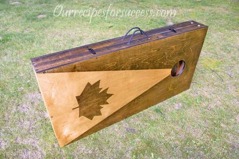 Corn Hole Plans, Diy Cornhole Game, Cornhole Board Plans, Diy Cornhole, Diy Cornhole Boards, Diy Yard Games, Oven Outdoor, Corn Hole Diy, Cornhole Designs