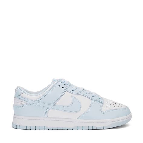 Nike Dunk Low Retro Sneaker in White and Glacier Blue Women Size 7 Nike Dunks Light Blue, Light Blue Dunks, Jordan Dunk Low, Blue Dunks, Dunks Low, Shoe Wishlist, Back To School Shopping, Swag Shoes, Retro Sneakers