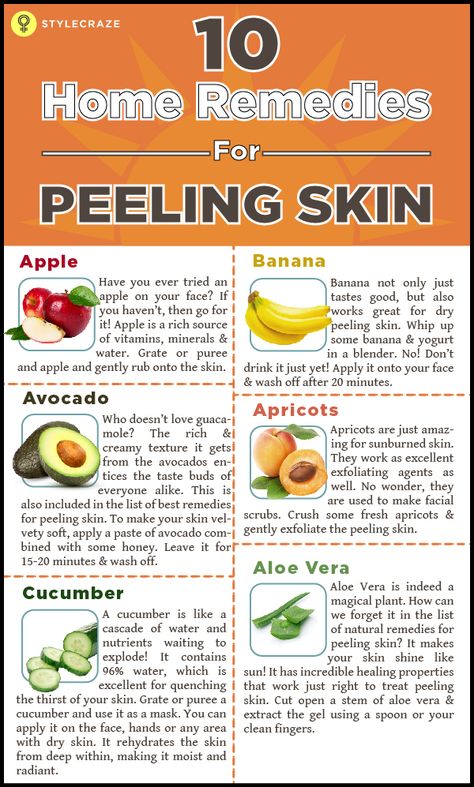 Is you skin peeling off due to extreme dryness? Peeling of skin due to dryness is a common problem among men and women alike. It robs the skin of its exquisiteness, making it look dull and lifeless. But there is a solution to every problem and we bring to you, ten of the effective remedies for peeling skin! Sunburn Peeling, Patchy Skin, Dry Skin Remedies, Peeling Skin, Dry Skin Care, Flaky Skin, Mascara Facial, Homemade Face Masks, Skin Remedies