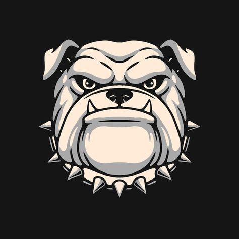 Bulldog Logo Design, Bulldog Vector, Mascot Ideas, Anjing Bulldog, Bulldog Painting, Bulldog Drawing, Jersey Ideas, Deer Logo, Tattoo Lion