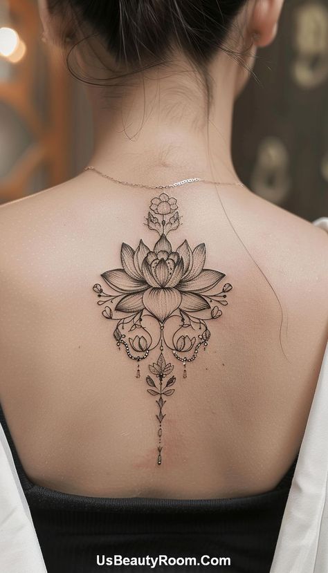 A beautifully detailed mandala with floral elements, etched in black ink on a woman's ribcage. The intricate patterns and symmetrical design create a mesmerizing and spiritual piece. Ribcage Tattoo Ideas, Small Ribcage Tattoo, Confidence For Women, Girl Flower Tattoos, Flower Quote, Back Tats, Ribcage Tattoo, Dot Tattoos, Quotes Women