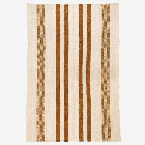 Get elegant, natural, modern summer style with the striped rusty terracotta Monte rug from Pampa. Villa Mandra, Mykonos Style, Greece Homes, Rammed Earth Homes, Orchid Tree, Camps Bay, Color Board, Tree Landscape, Rammed Earth