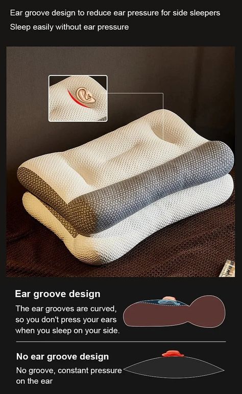 The priceislimited! 🔥Grab yours as the limited promotion available! Do you often suffer from neck and shoulder pain due to poor sleep? Then an extremely ergonomic pillow is just what you need! Perfectly supports your neck. Superelastic,sootheyour head. Divided into multiple areas, so you can sleep comfortably in mul Ergonomic Pillow, Cherub Art, Ear Pressure, Neck And Shoulder Pain, Side Sleeper, When You Sleep, Shoulder Pain, Neck Pillow, Neck Pain