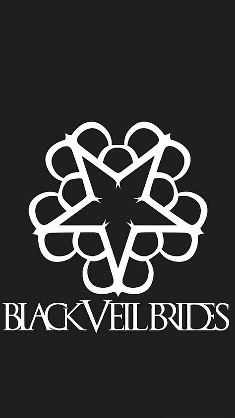 Black Veil Brides Logo, Logo Wallpaper, Iphone Black, Andy Biersack, Veil Brides, Black Veil Brides, Band Logos, Black Veil, Underarmor Logo