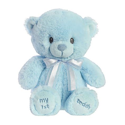 Stuffed Animals | Big & Small Plush Toys | buybuy BABY Baby Stuffed Animals, Plush Collection, Teddy Bear Plush, Bear Design, Adorable Baby, Bear Plush, Blue Ribbon, Cute Bears, Soft Plush