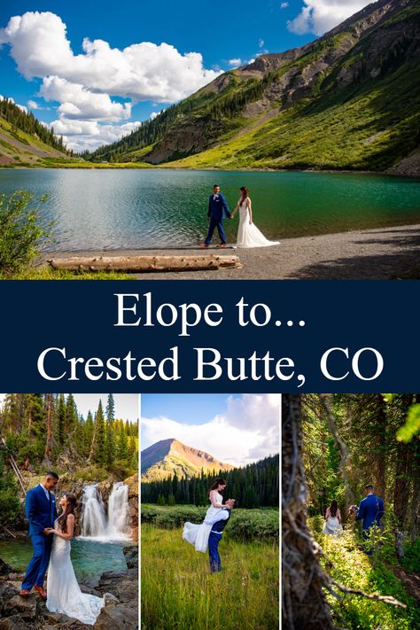 Best Destination Wedding Locations | Adventure Elopement | Beautiful Wedding Venues | Wedding Locations | Mountain Elopement | Crested Butte Elopement | Small Elopement Wedding | Alexa Jade Photography | If you ask me, there really isn't a more perfect place for your small elopement wedding. This is honestly all the elopement inspiration you need. For more places to elope, best elopement locations in us and Colorado elopement locations book Alexa Jade at www.alexajadephotography.co Places To Elope In The Us, Crested Butte Elopement, Colorado Elopement Locations, Small Elopement Wedding, Best Elopement Locations, Mountain Top Elopement, Crested Butte Wedding, Best Destination Wedding Locations, Best Destination Wedding