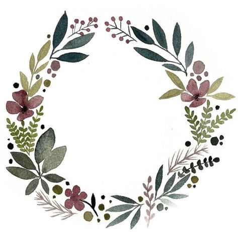 Watercolor Flower Crown, Floral Wreath Illustration, Painted Wreath, Wreath Illustration, Colorful Wreath, Watercolor Wreath, Wreath Drawing, 카드 디자인, Diy Watercolor Painting