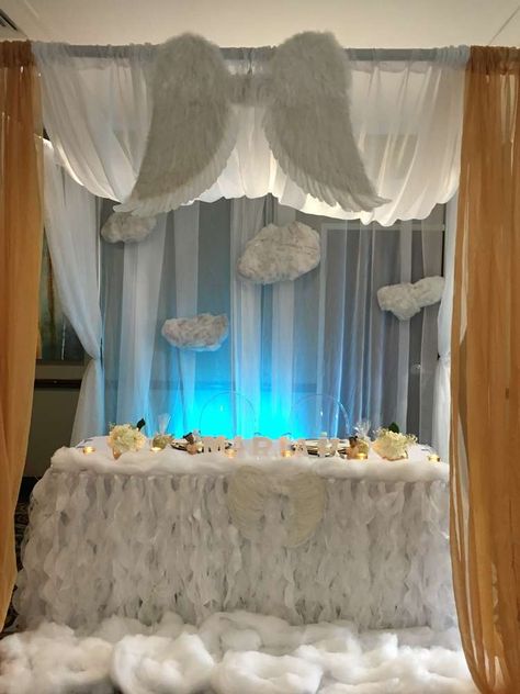 Ice Theme, Angel Baby Shower, Baby Shower Images, Baby Shower Party Themes, Angel Theme, Baby Shower Party Ideas, Shower Party Ideas, Boy Baby Shower Themes, Rainbow Baby Shower