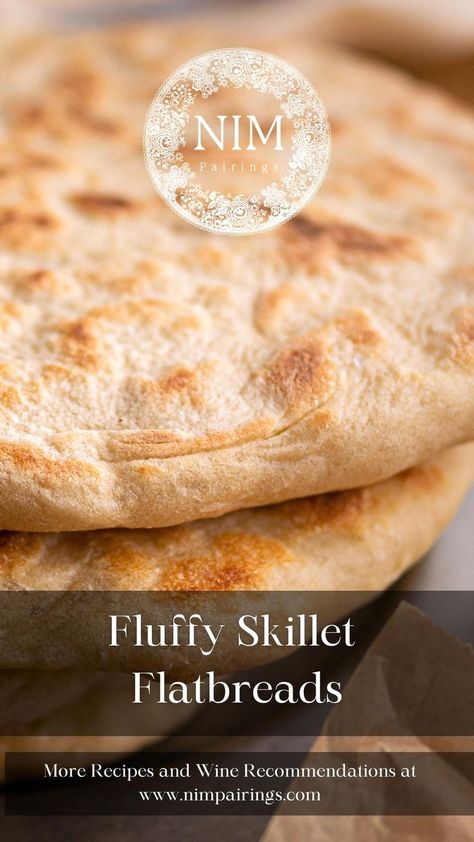 Fluffy Skillet Flatbreads Skillet Bread Recipes, Skillet Flatbread, Creamy Dips, Skillet Bread, Delicious Dips, Easy Skillet, Creamy Dip, Favorite Dips, Flatbread Recipes