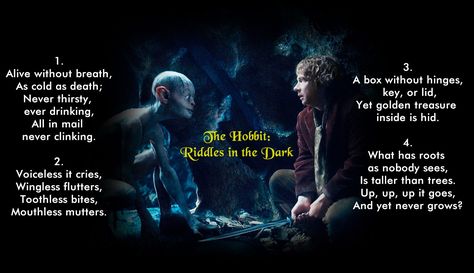 The Hobbit: Riddles in the Dark Between Gollum and Bilbo | BhaviniOnline.com Hobbit Riddles, The Hobbit Gollum, Hobbit Party, Riddle Games, Middle Earth Art, Secret Escapes, One Does Not Simply, Writing Motivation, Fellowship Of The Ring