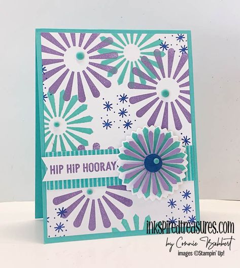 CSF818 - Round We Go - Inkspired Treasures Stampin Up New Catalog 2024-2025, Su Round We Go Cards, Su Round We Go, Round We Go Stampin Up Cards, Stamping Projects, Homemade Birthday Cards, Flower Cart, Ann Marie, Hand Painted Tiles