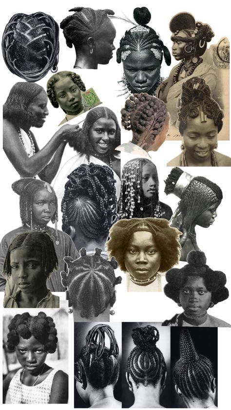 Traditional African Hairstyles, African Hair History, Afro Braids, American Hairstyles, Big Curly Hair, African Hair Braiding Styles, Vintage Everyday, Hot Hair Styles, African Braids Hairstyles