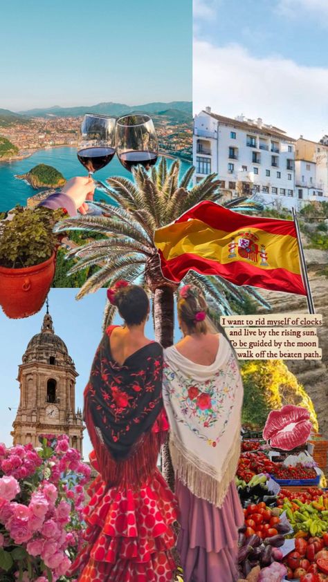 #spain #spainsh #spanishsummer #summer Spaniard Culture, If I Stay, Mood Board, Beautiful Places, Madrid, Spain, Textiles