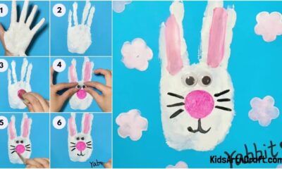 Pebble People Art Ideas for Kids - Kids Art & Craft Hand Print Bunny, Bunny Handprint Art, Some Bunny Loves You Craft, Bunny Handprint, Handprint Bunnies, Letters Activities, Classroom 2023, Art Ideas For Kids, Pebble People