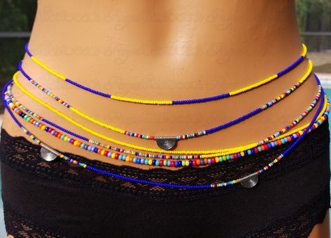 Waist Beads African, Feminine Strength, Waist Jewelry, Handmade Things, Bead Weaving Patterns, Waist Beads, Beading Wire, Beaded Jewelry Diy, Bead Weaving