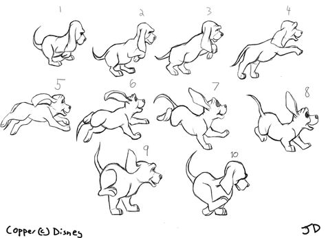 Has Anyone Seen My Glasses?: Animating Dogs, Part II: More Gaits, and Examples Cartoon Dog Drawing, Running Cartoon, Walking Animation, Cartoon Dogs, Dog Animation, Flip Book Animation, Animation Storyboard, Frame By Frame Animation, Animation Sketches