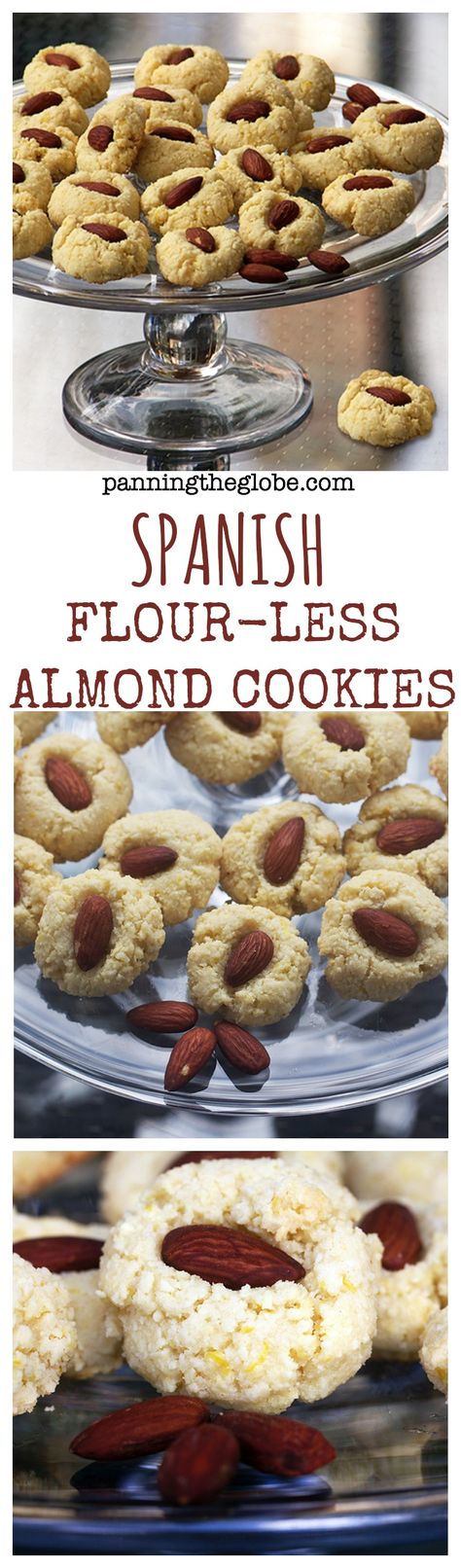 Galletas de almendras sin harina de España: deliciosas y crujientes galletas de almendra. Sin gluten, sin lácteos, extremadamente rápido y fácil. Almond Cookies Gluten Free, Cookies Sans Gluten, Almond Cookie, Patisserie Sans Gluten, Dessert Sans Gluten, Cookies Gluten Free, Gf Desserts, Gluten Free Sweets, Ground Almonds