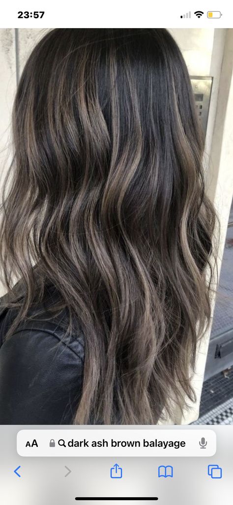 Cool Tone Brown Hair, Ash Brown Hair With Highlights, Hair Foils, Grey Hair Inspiration, Brown Hair Inspo, Brunette Hair With Highlights, Dark Hair With Highlights, Brunette Balayage Hair, Beautiful Hair Color